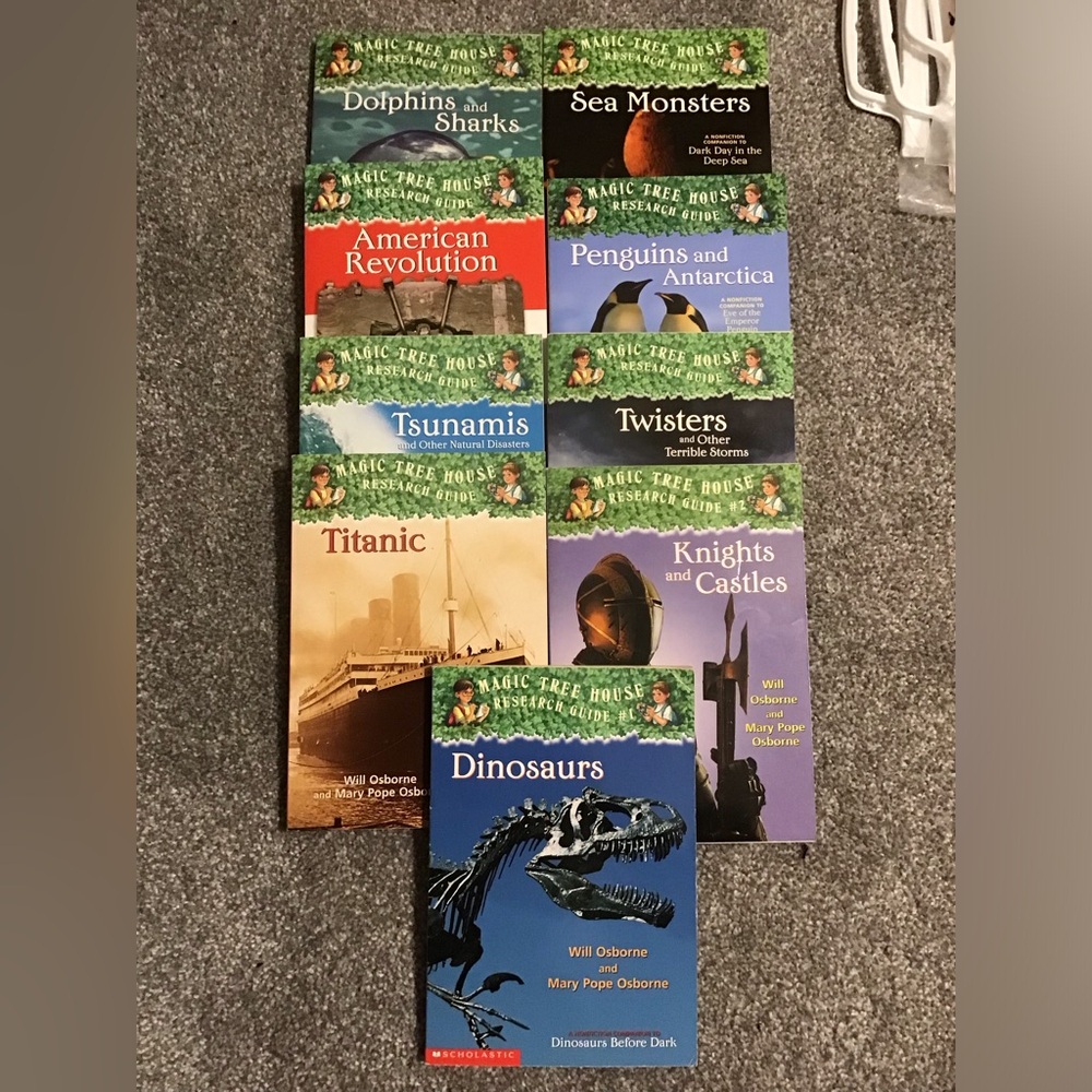 Magic Tree House Research Guide books. Mary Pope Osborne like new set of 9